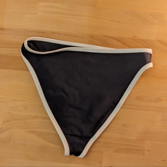 NWOT Negative swim French cut bikini bottoms in black and white - Picture 2 of 3